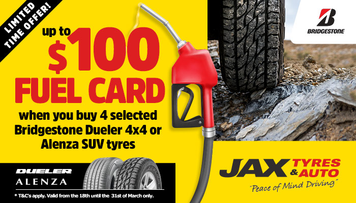 Bridgestone Up to 100 Fuel Card